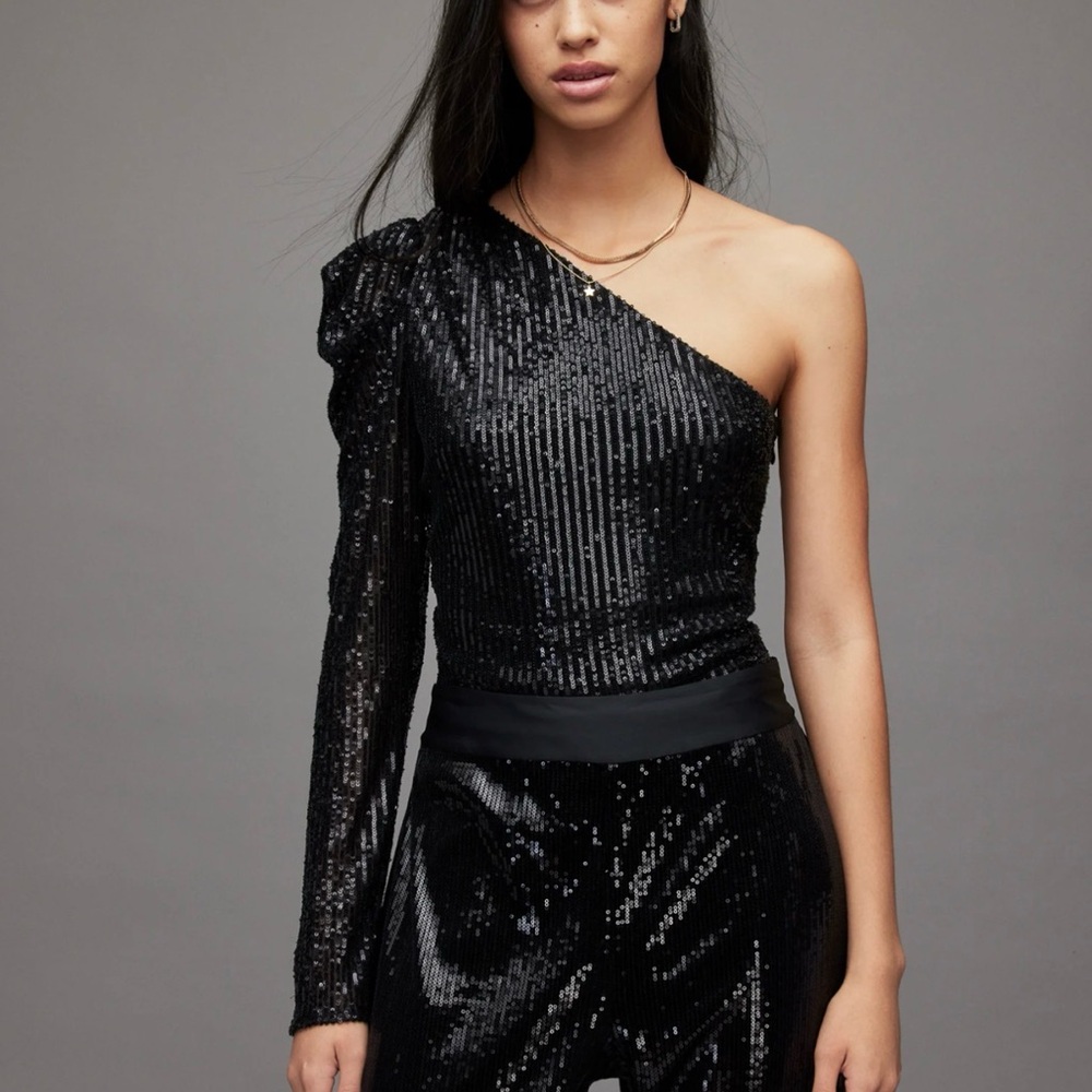 Allsaints Daphne sequin bodysuit